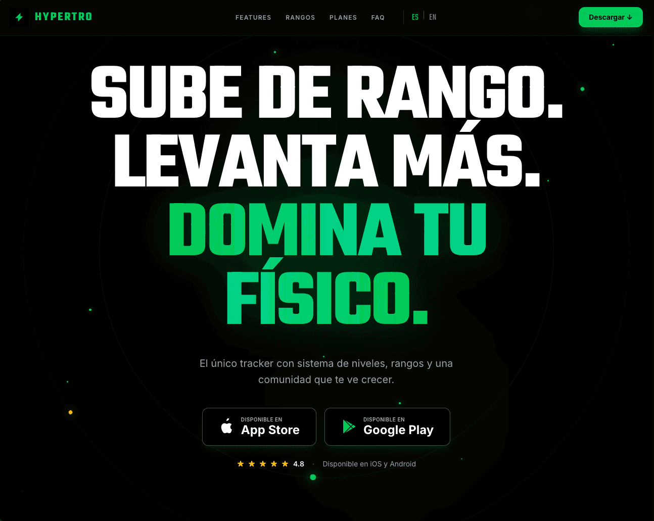 Captura del sitio hypertro.fit